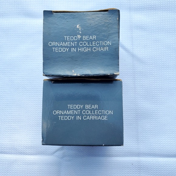 Avon ♡ Set of 3 Vintage Teddy Bear Ornaments ♡ Christmas ♡ ADORABLE ♡ NEW In Box - Picture 11 of 11